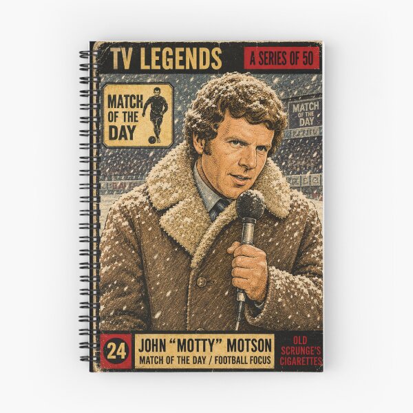 Item preview, John "Motty" Motson- TV Legends Trading Cards designed and sold by halibutgoatramb.