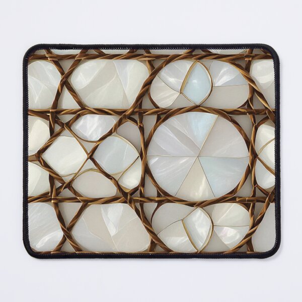 Item preview, Mother of Pearl Inlay Woven Lattice Mosaic Pattern designed and sold by LYAN-STORE.