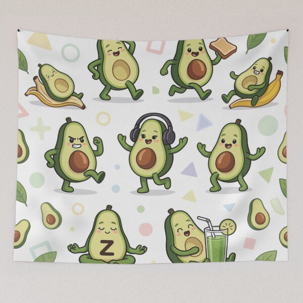 Item preview, Funny Avocado Seamless designed and sold by LenNo9881.