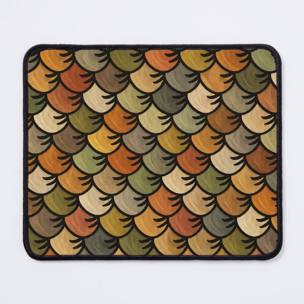 Item preview, Hand Painted Aquatic Scales – Colorful Nature Pattern designed and sold by annenambiro.