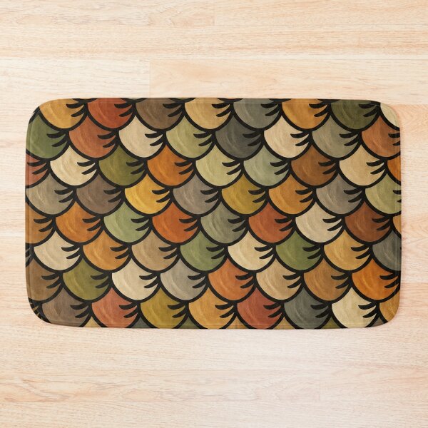 Item preview, Hand Painted Aquatic Scales – Colorful Nature Pattern designed and sold by annenambiro.