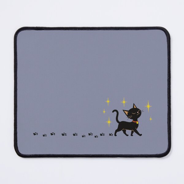 Item preview, Smug Black Cat Paw Print Trail designed and sold by pixiedustpaint.