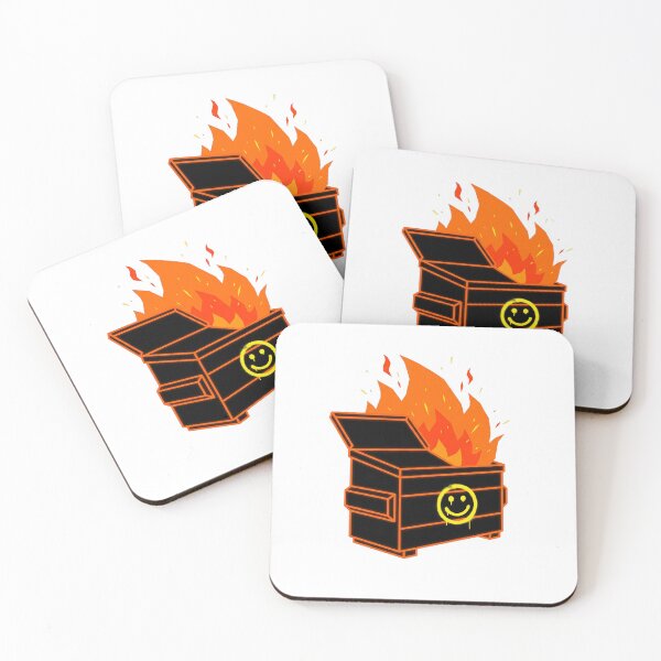 Item preview, Neon Dumpster Fire Graffiti Smiley Face designed and sold by Bad-Decisions-Designs.