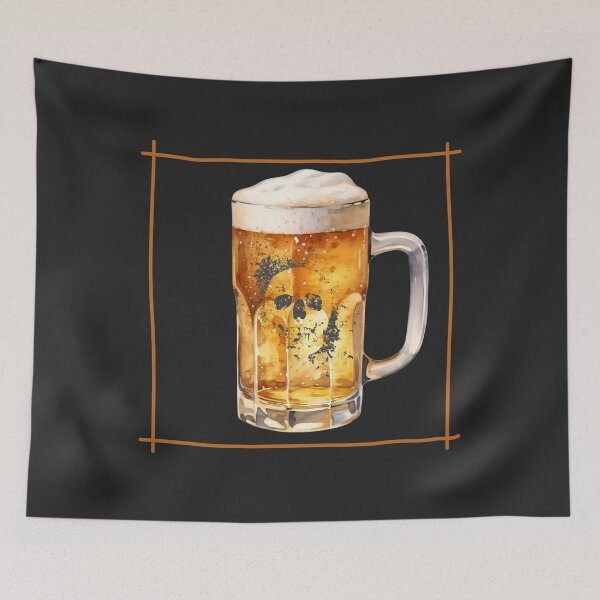Item preview, Beer Mug With an image of a Skull designed and sold by DSoriaDesign.