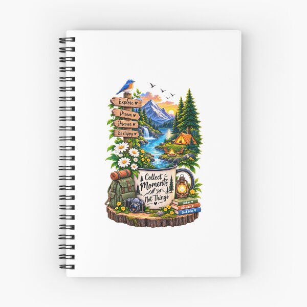 Item preview, Collect Moments Not Things – Nature Camping Adventure Mountain Lover designed and sold by Ishratparween11.