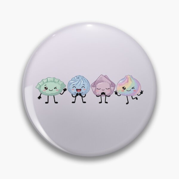 Item preview, Kawaii Dumplings DimSum Friends Pastel Crew designed and sold by EmeraldeaArt.