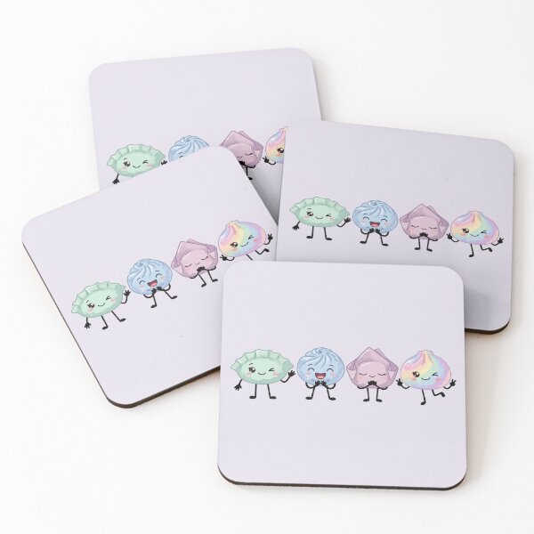 Item preview, Kawaii Dumplings DimSum Friends Pastel Crew designed and sold by EmeraldeaArt.