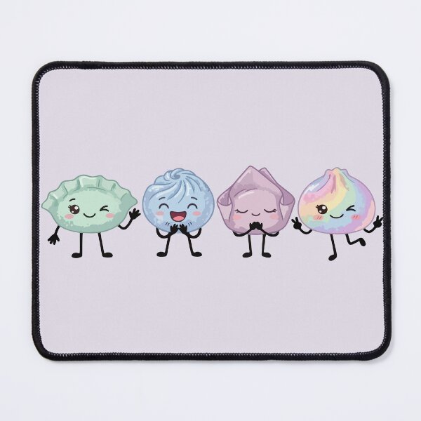 Item preview, Kawaii Dumplings DimSum Friends Pastel Crew designed and sold by EmeraldeaArt.