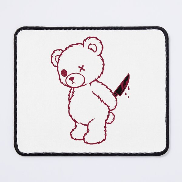 Item preview, Psycho Teddy Bear With Knife designed and sold by Bad-Decisions-Designs.