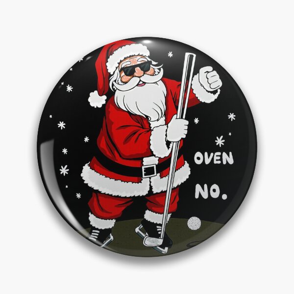 Item preview, Santa Claus Golf Putting Christmas Golfer Snow Skates designed and sold by lht6474.