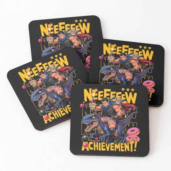 Item preview, Neeew Achievement! Dungeon Donut Cat designed and sold by Witchfoundart.