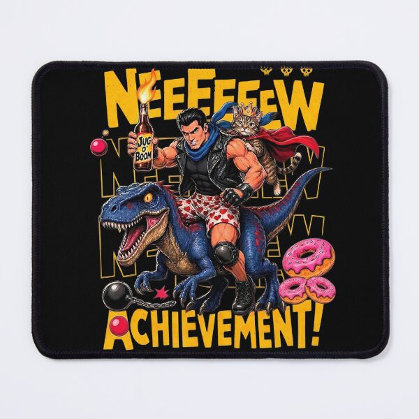 Item preview, Neeew Achievement! Dungeon Donut Cat designed and sold by Witchfoundart.