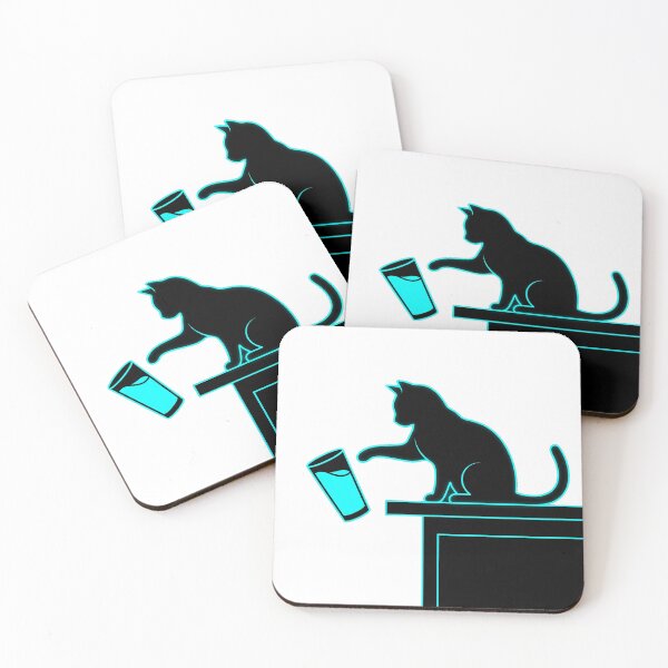 Item preview, Cat Knocking Glass Off Desk designed and sold by Bad-Decisions-Designs.