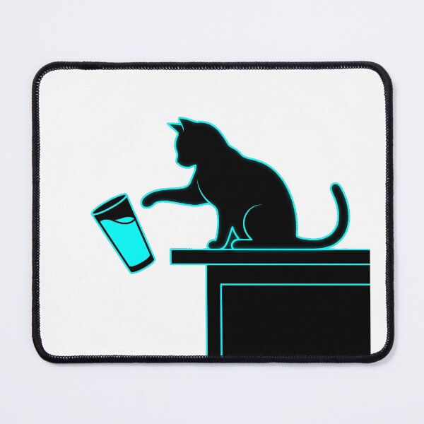 Item preview, Cat Knocking Glass Off Desk designed and sold by Bad-Decisions-Designs.