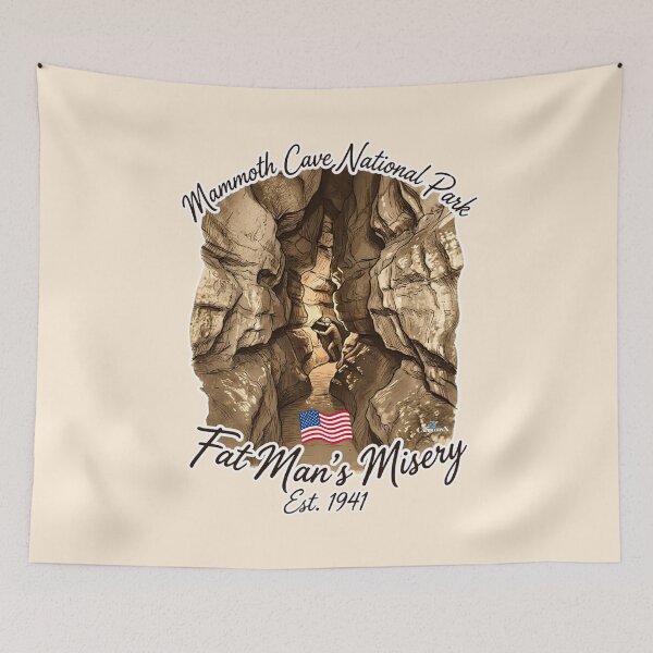 Item preview, Mammoth Cave Fat Man's Misery Vintage designed and sold by EvergreenPark - Tee Studio.