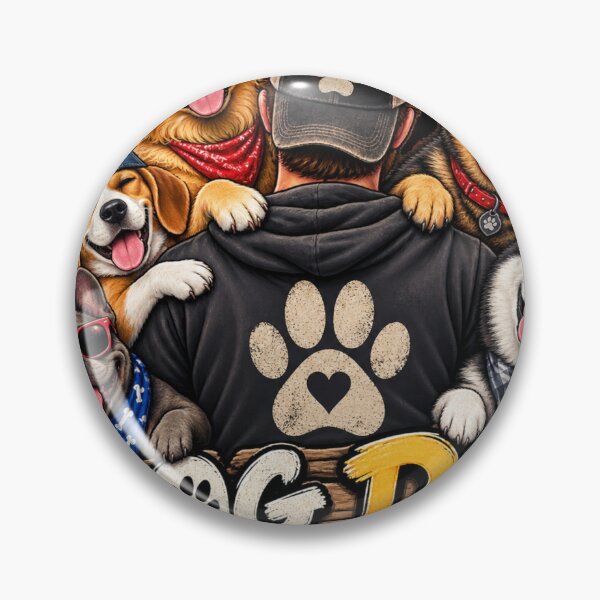 Item preview, Dog Dad Shirt – Funny Dog Lover Gift for Proud Dog Dads, Pet Dad & Dog Father designed and sold by artistezone.
