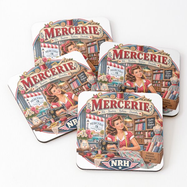 Item preview, Vintage NRH Haberdashery Metal Sign designed and sold by Normandy Road Heritage.