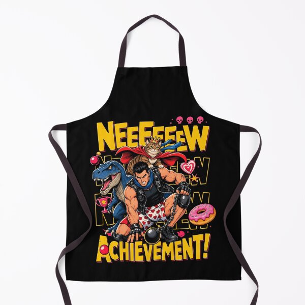 Item preview, Donut NEEEEEEW ACHIEVEMENT! Cat And Dinosaur Funny designed and sold by Witchfoundart.