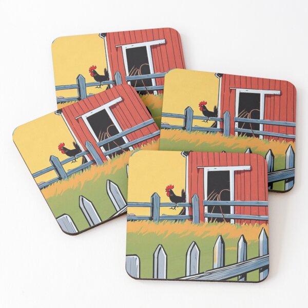 Item preview, Art - Simplified Rural Farm, Franco-Belgian Comic Strip Aesthetic designed and sold by World-Pets.