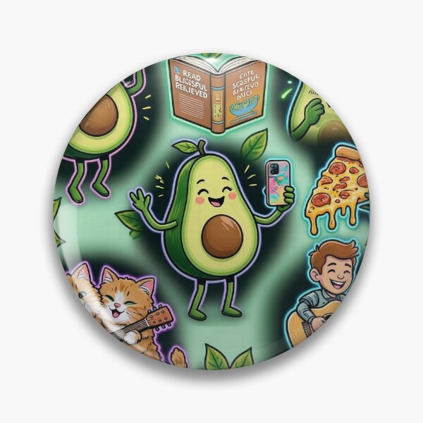 Item preview, Relatable Avocado Moods designed and sold by LenNo9881.