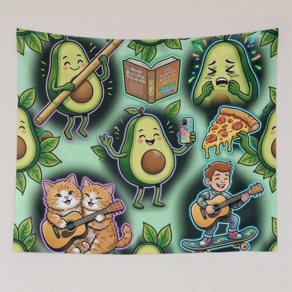 Item preview, Relatable Avocado Moods designed and sold by LenNo9881.
