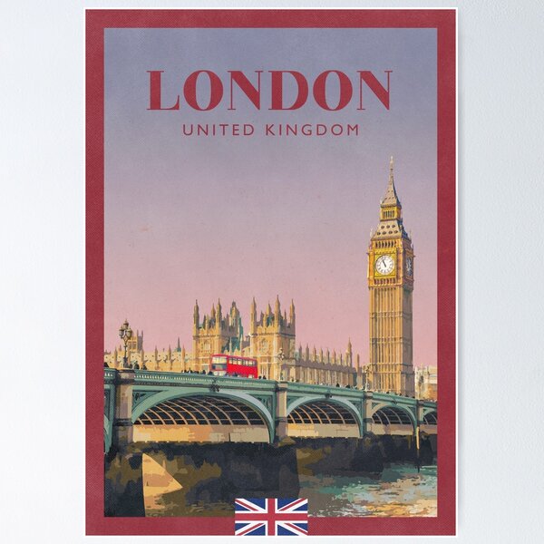 Item preview, Travel Poster - Big Ben, London, United Kingdom designed and sold by JingleSnitch.