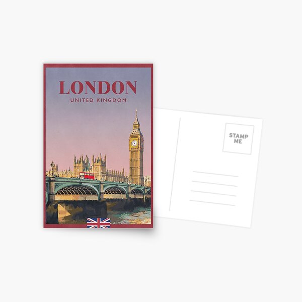 Travel Poster - Big Ben, London, United Kingdom Postcard