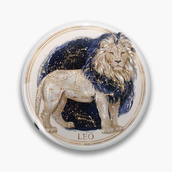Item preview, Leo Zodiac Lion Astrology Celestial Gold Navy Constellation Symbol PNG designed and sold by MythicMood.