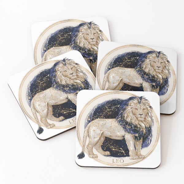 Item preview, Leo Zodiac Lion Astrology Celestial Gold Navy Constellation Symbol PNG designed and sold by MythicMood.