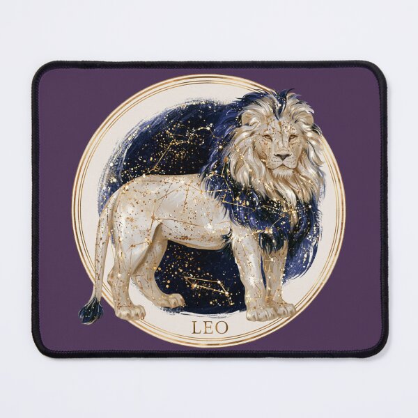 Item preview, Leo Zodiac Lion Astrology Celestial Gold Navy Constellation Symbol PNG designed and sold by MythicMood.