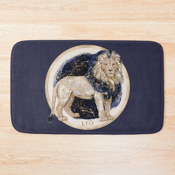 Item preview, Leo Zodiac Lion Astrology Celestial Gold Navy Constellation Symbol PNG designed and sold by MythicMood.