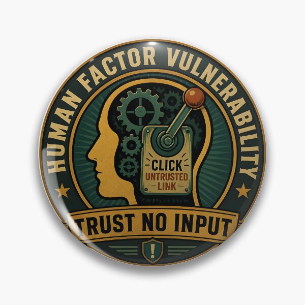 Item preview, Trust No Input Human Factor Cyber Security Awareness designed and sold by ThirdShiftLab.