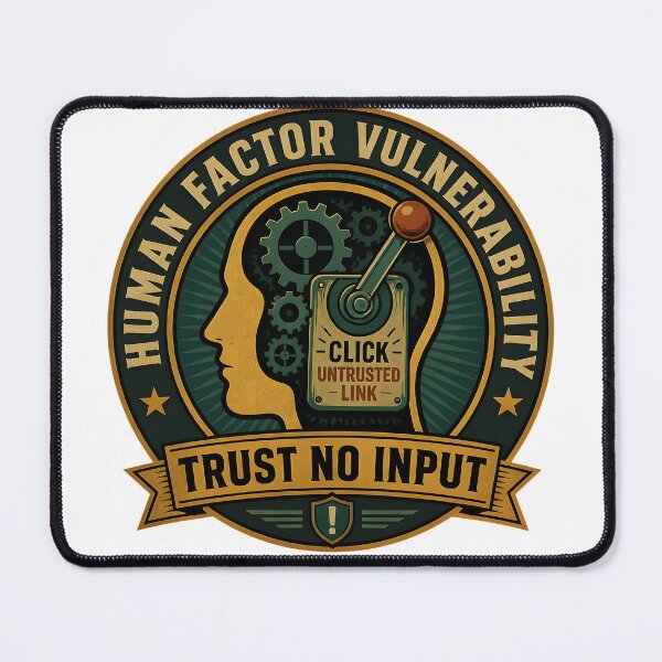 Item preview, Trust No Input Human Factor Cyber Security Awareness designed and sold by ThirdShiftLab.