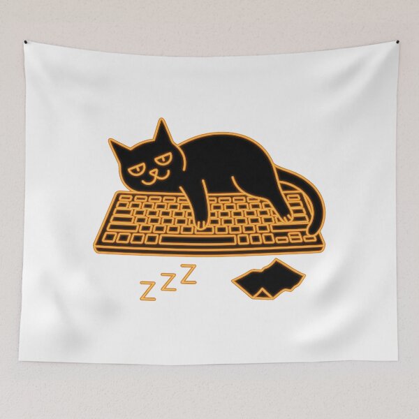 Item preview, Tired Cat Nap Line Art designed and sold by Bad-Decisions-Designs.