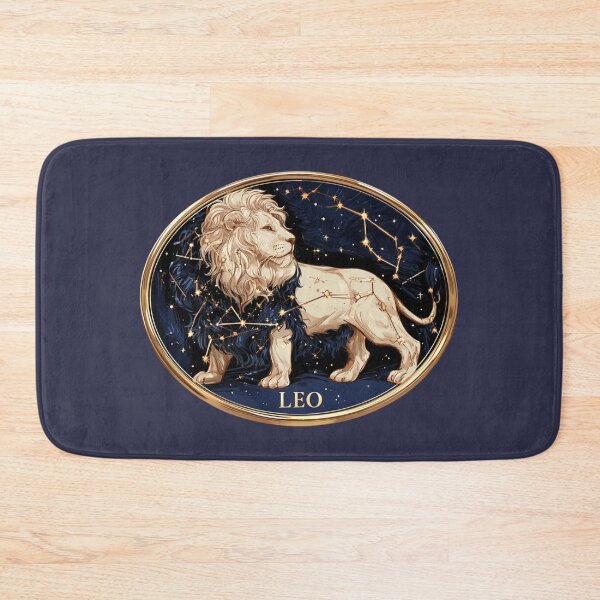 Item preview, Leo Zodiac Lion Astrology Celestial Gold Navy Constellation Symbol PNG designed and sold by MythicMood.