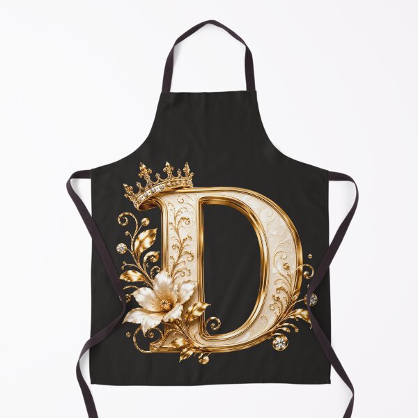 Item preview, Luxury Gold Letter D Monogram with Crown & Lily Flower – Elegant Floral Alphabet Clipart designed and sold by MoodLay.