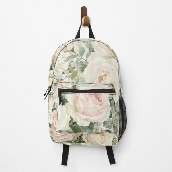 Item preview, Soft Blush Pink & Cream Watercolor Roses Floral Bouquet Pattern designed and sold by SeJaa.