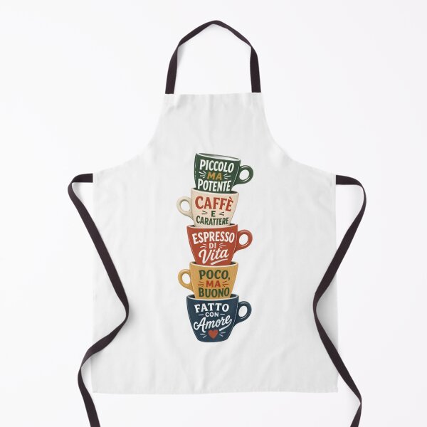 Item preview, Italian Espresso Cups Stack Cafe Quotes Vintage T-Shirt designed and sold by FestivityFinds.