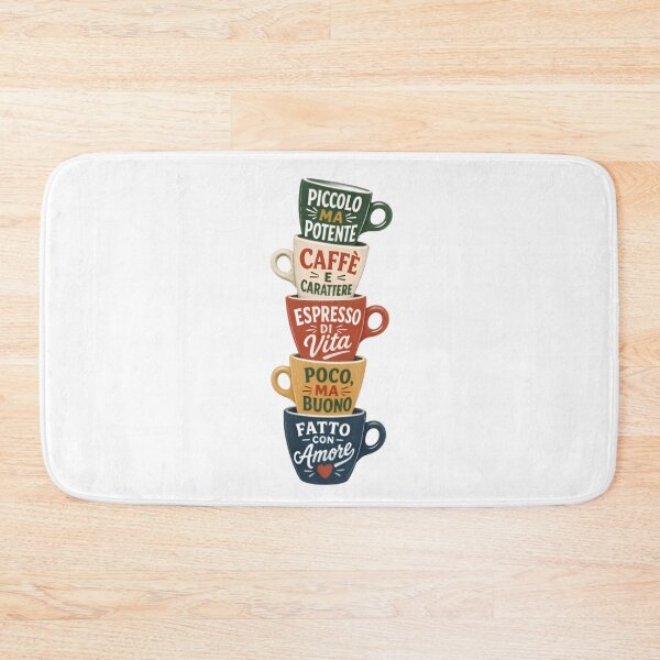 Item preview, Italian Espresso Cups Stack Cafe Quotes Vintage T-Shirt designed and sold by FestivityFinds.