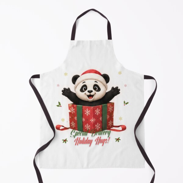 Item preview, Cute Christmas Panda Special Delivery Holiday Hugs designed and sold by EnginerdStudio.