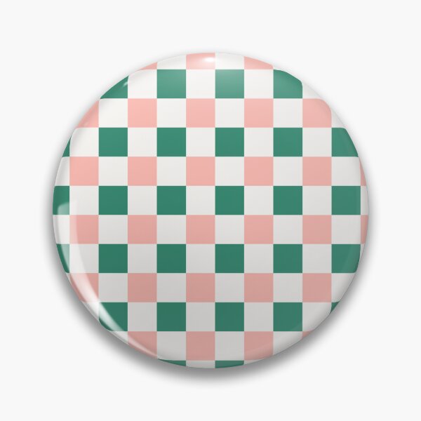 Item preview, Pastel Checkerboard Pattern Emerald Pink Gingham designed and sold by Angie-Atelier.