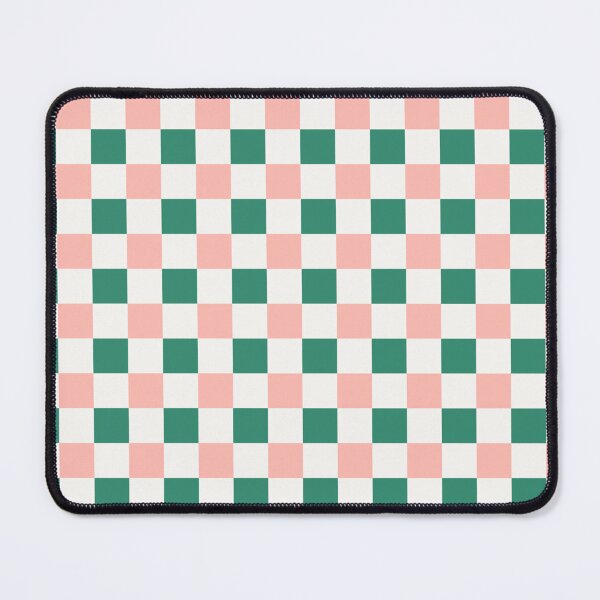 Item preview, Pastel Checkerboard Pattern Emerald Pink Gingham designed and sold by Angie-Atelier.