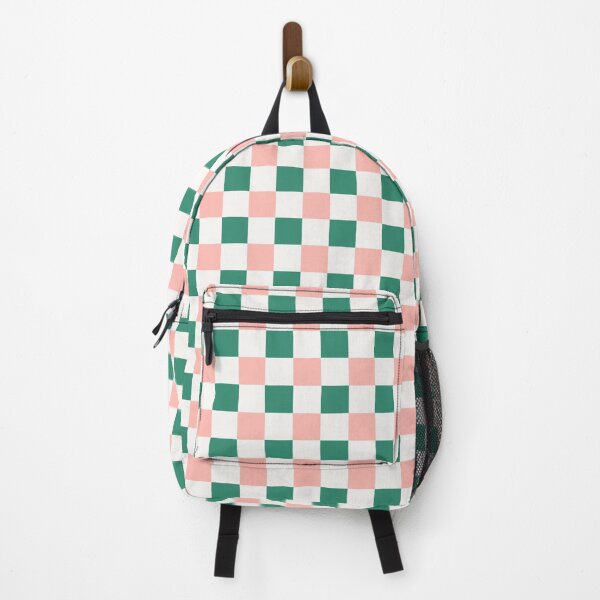 Item preview, Pastel Checkerboard Pattern Emerald Pink Gingham designed and sold by Angie-Atelier.
