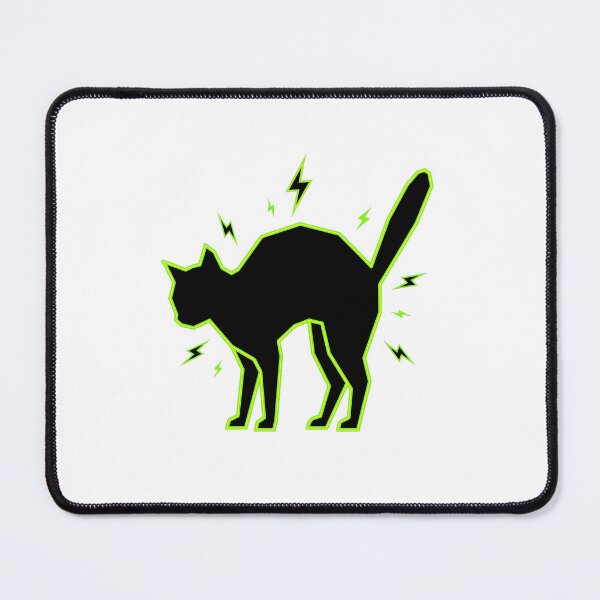 Item preview, Electric Neon Arched Back Cat designed and sold by Bad-Decisions-Designs.