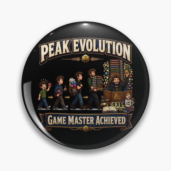 Item preview, Peak Evolution Game Master Achieved Funny DND RPG designed and sold by BadhbhLoot.