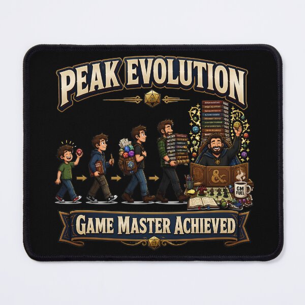 Item preview, Peak Evolution Game Master Achieved Funny DND RPG designed and sold by BadhbhLoot.