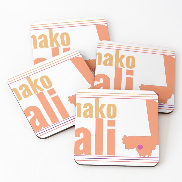Item preview, Bamako Mali City Marked On Country Map designed and sold by TheIconSmith.