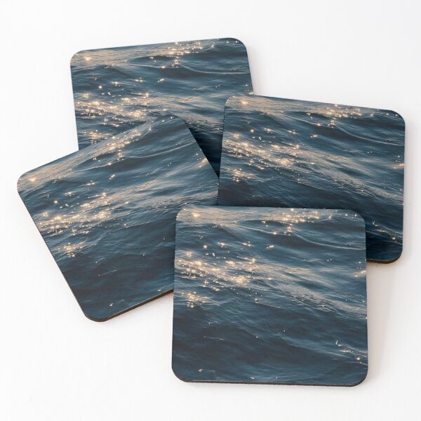 Item preview, Sunlight Sparkling Blue Ocean Waves Water Texture designed and sold by LYAN-STORE.