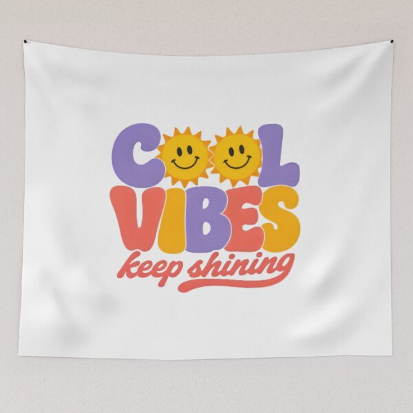 Item preview, Cool Vibes Keep Shining Retro Smiley Sun Groovy T-Shirt designed and sold by FestivityFinds.