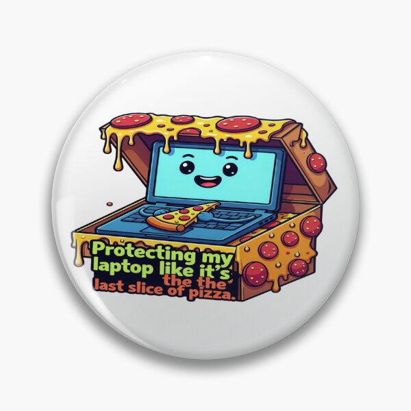 Item preview, Protecting My Laptop Like It’s the Last Slice of Pizza | Funny Pizza & Computer T-Shirt | Laptop, Tech & Food Humor Gift designed and sold by Sushikidsntod.